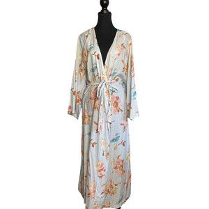 Plum Pretty Sugar Cotton Floral Patterned Robe / Housecoat